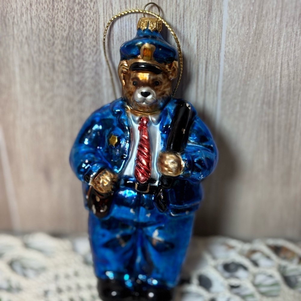 Lot of 14 Police Officer Christmas Ornaments